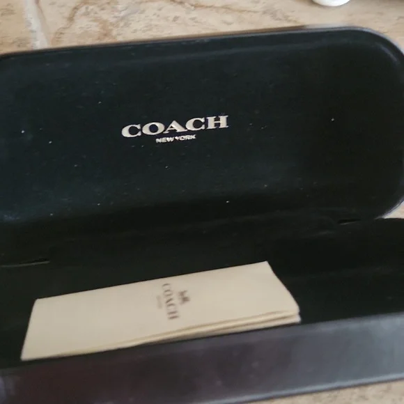 Coach Hard Black Eyeglass Case - Picture 3 of 7
